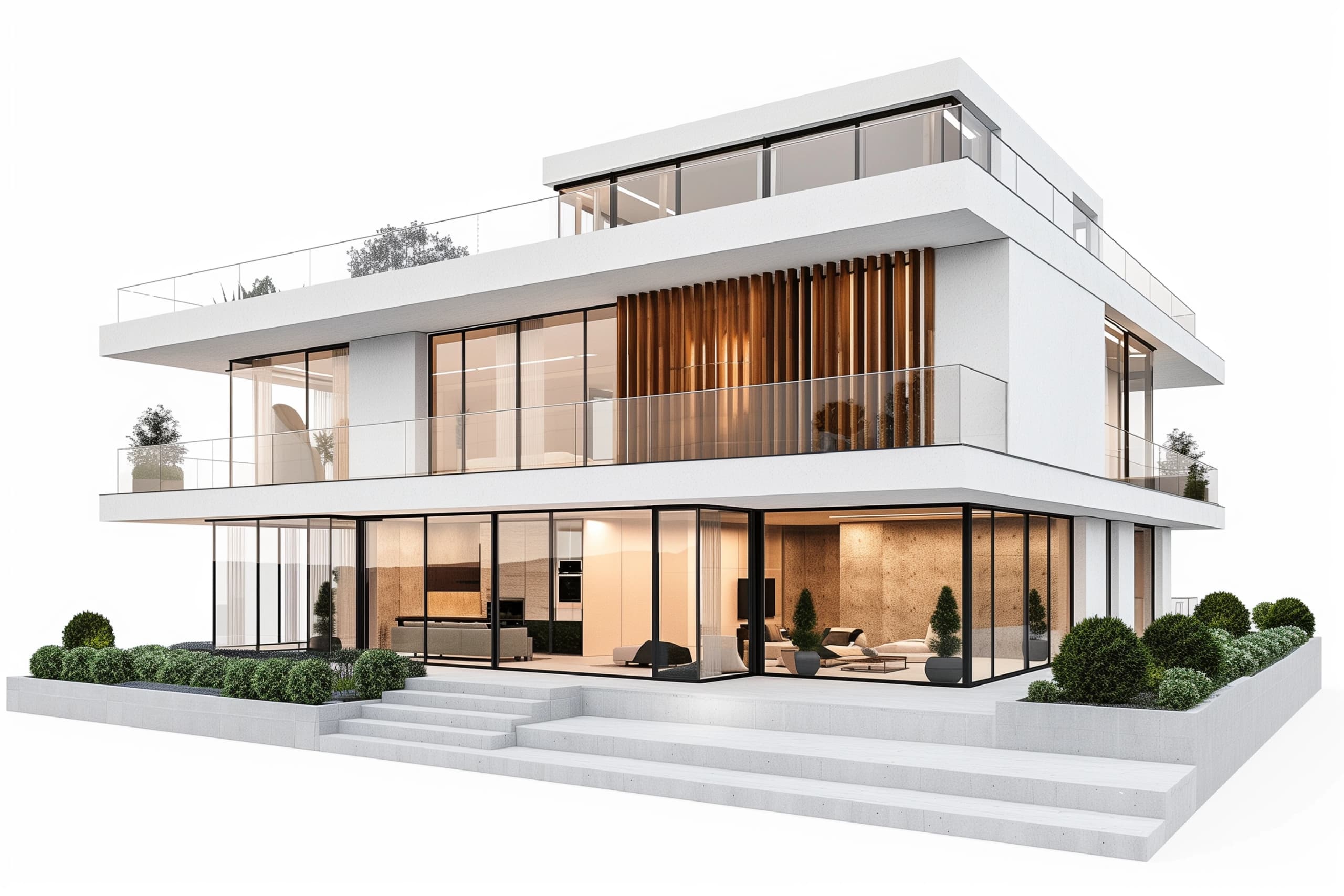 Premium minimalist villa exterior